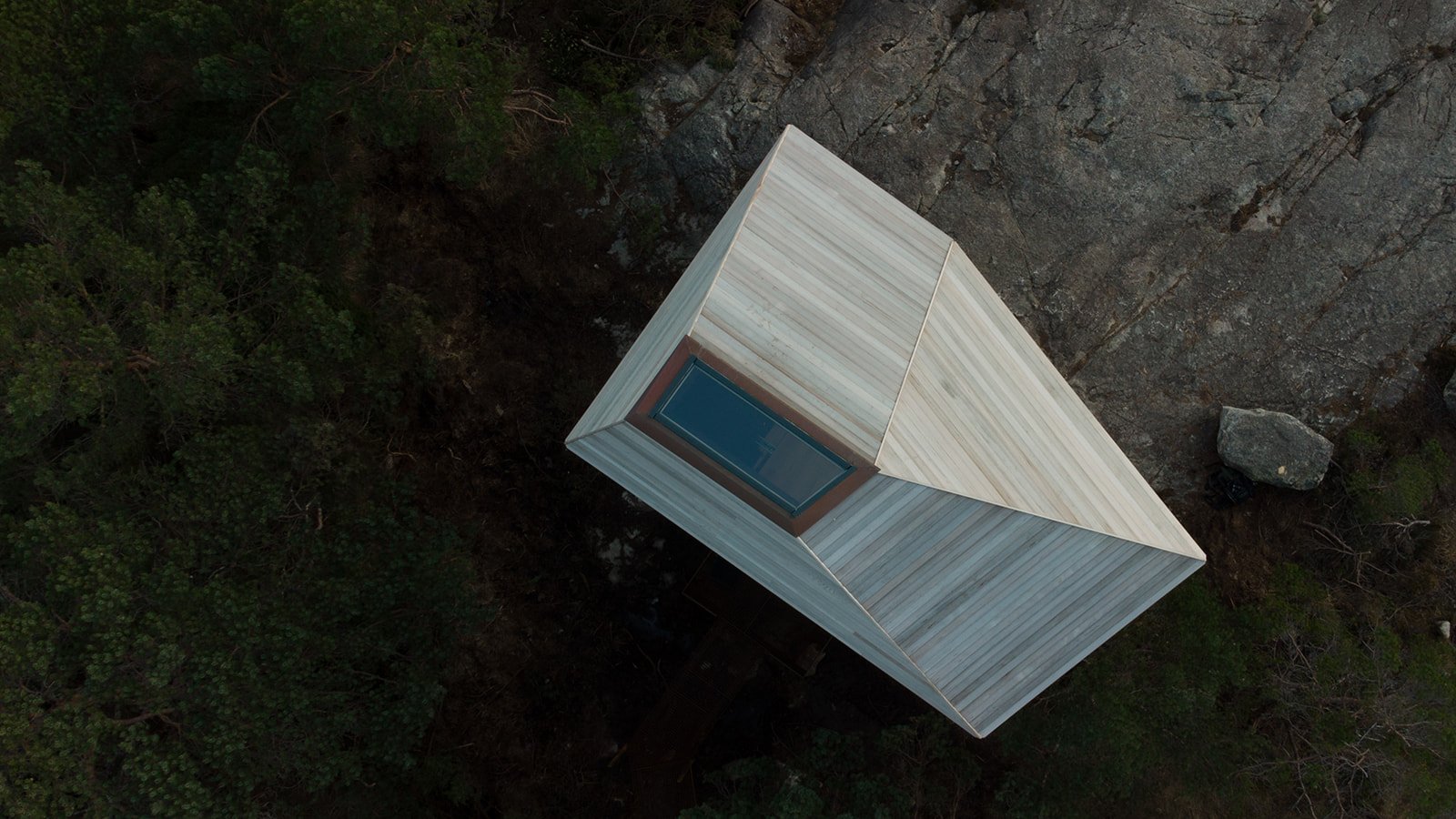 The Sky Lodge seen from above.