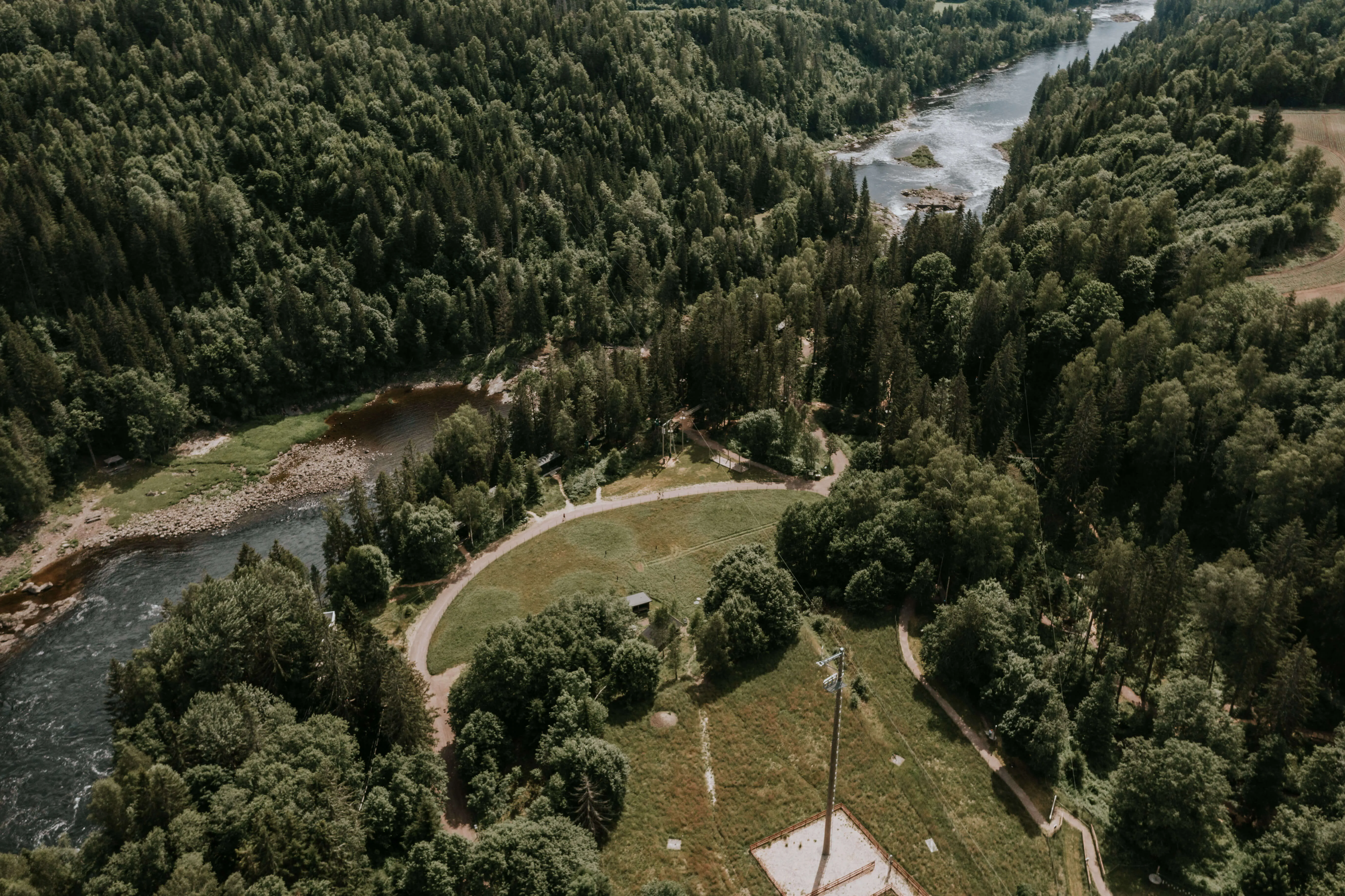 Laagen hovering over the fjord.